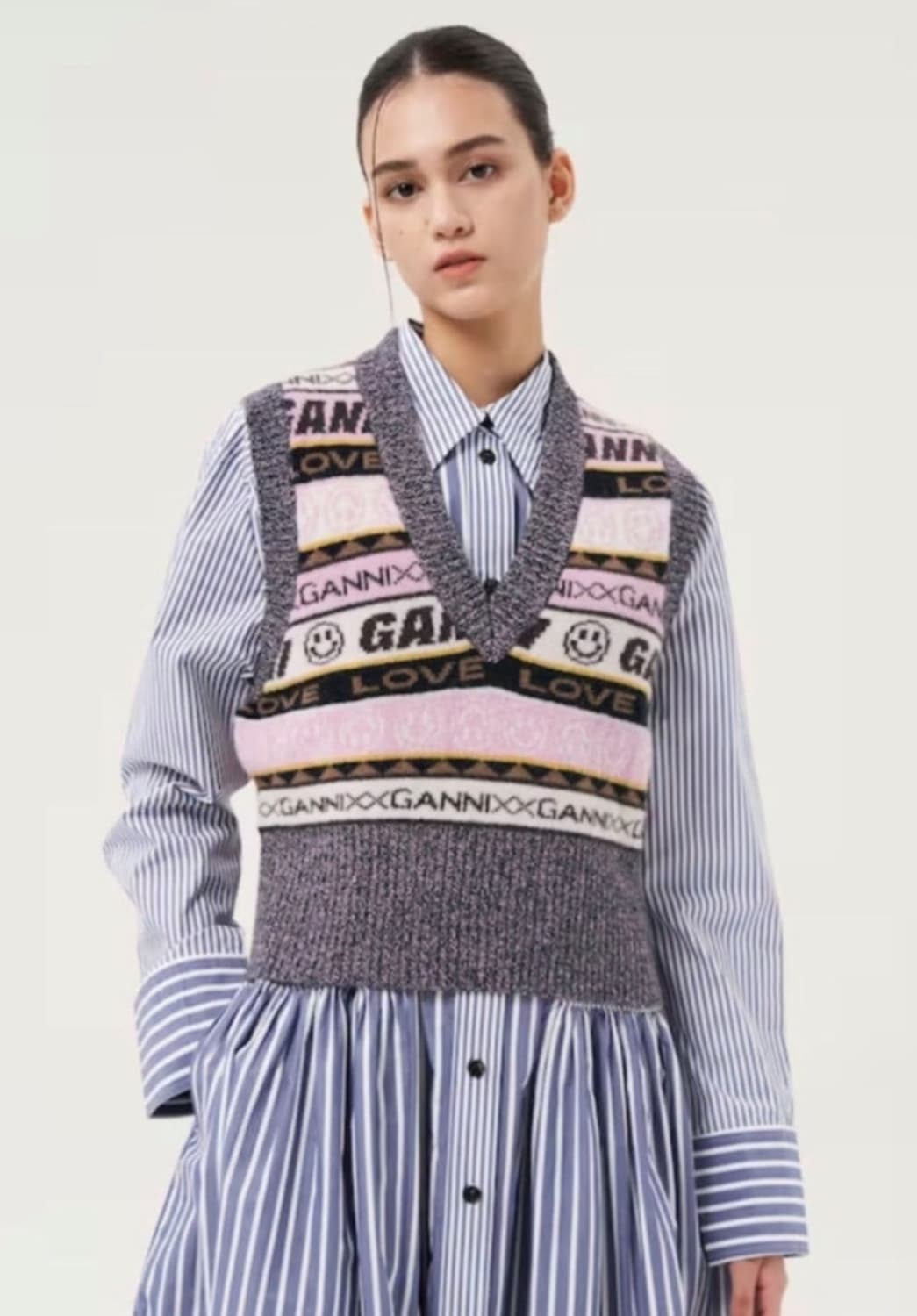 가니 브이넥 베스트 조끼 상품이미지2