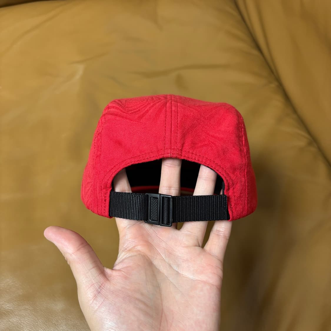 Supreme 슈프림 레드 캠프캡 모자 (Washed Red) 상품이미지7