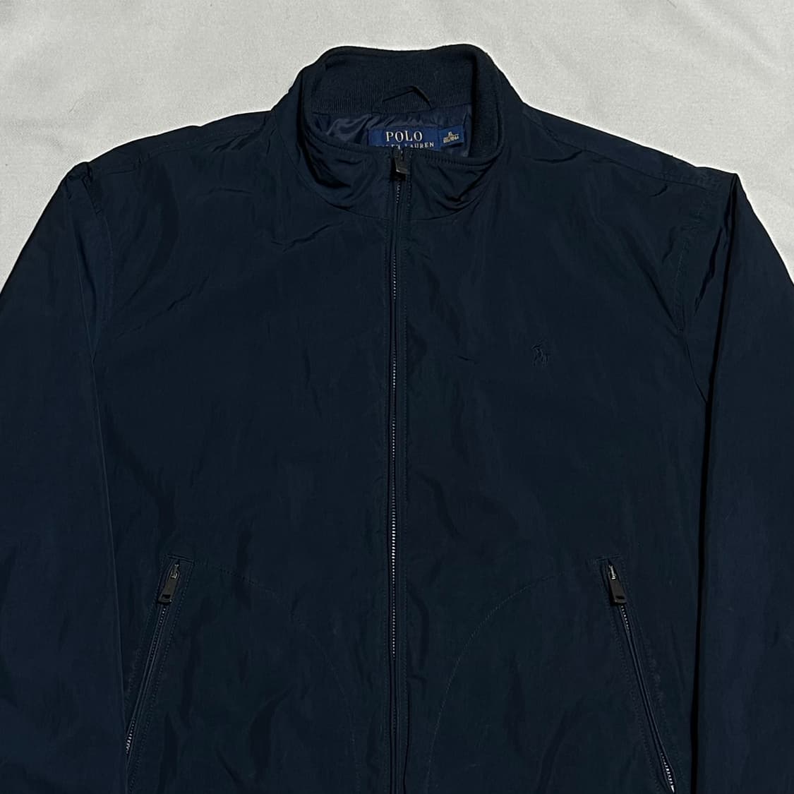 XL 폴로랄프로렌 모크넥 네이비 폴리쉘 자켓 상품이미지1