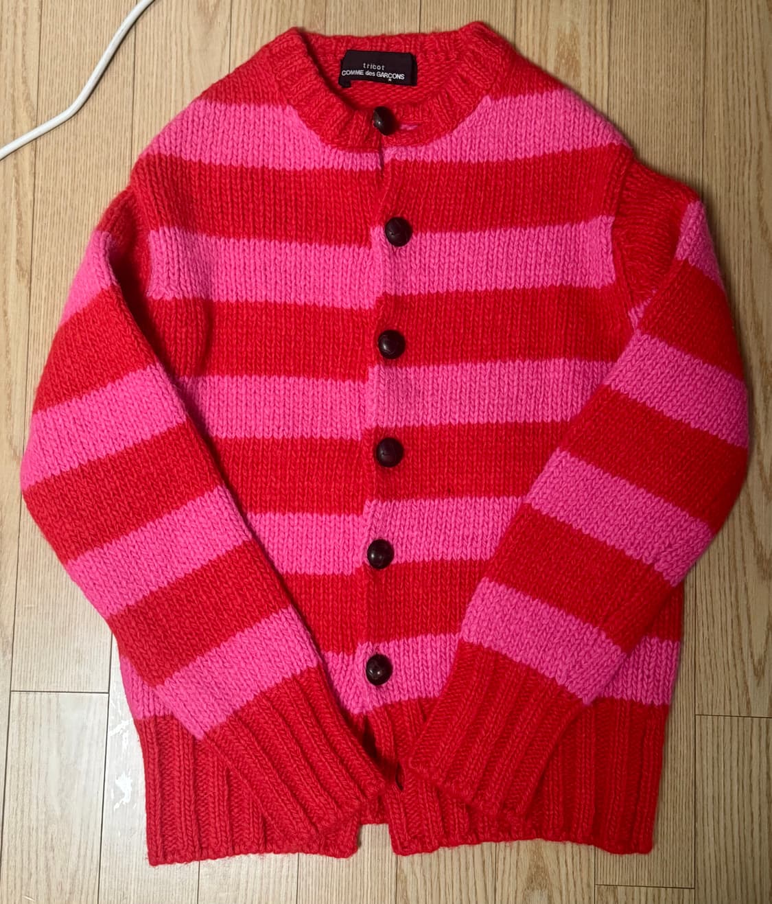 꼼데가르송 스트라이프 가디건  상품이미지1