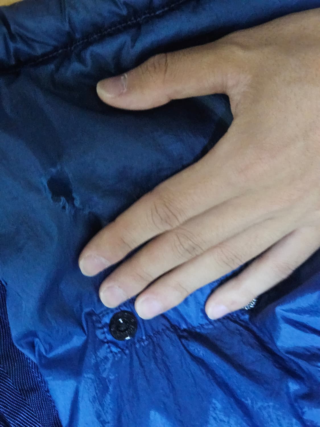 정품 스톤아일랜드 가먼트 다이드 패딩 자켓 L 상품이미지3