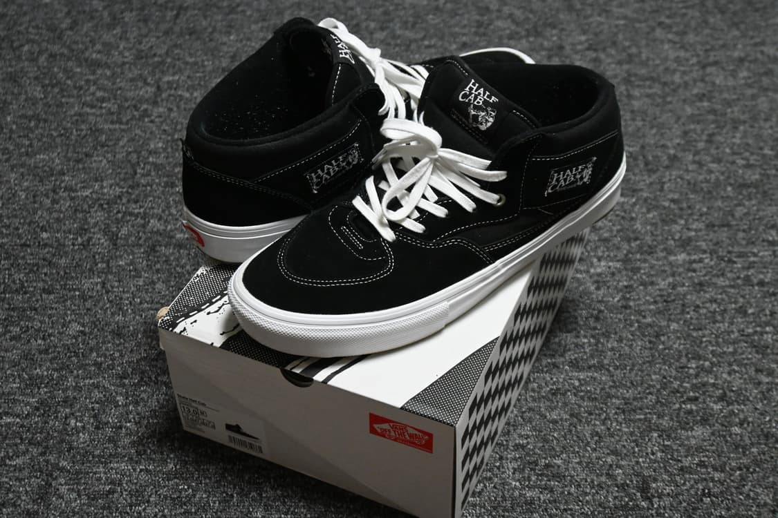 (310) 반스 스케이트 하프캡 검흰 상품이미지2
