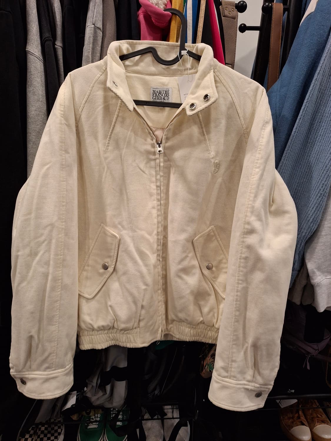 (마지막특가) 마리떼 골덴 안감누빔 점퍼 아이보리  s 상품이미지2