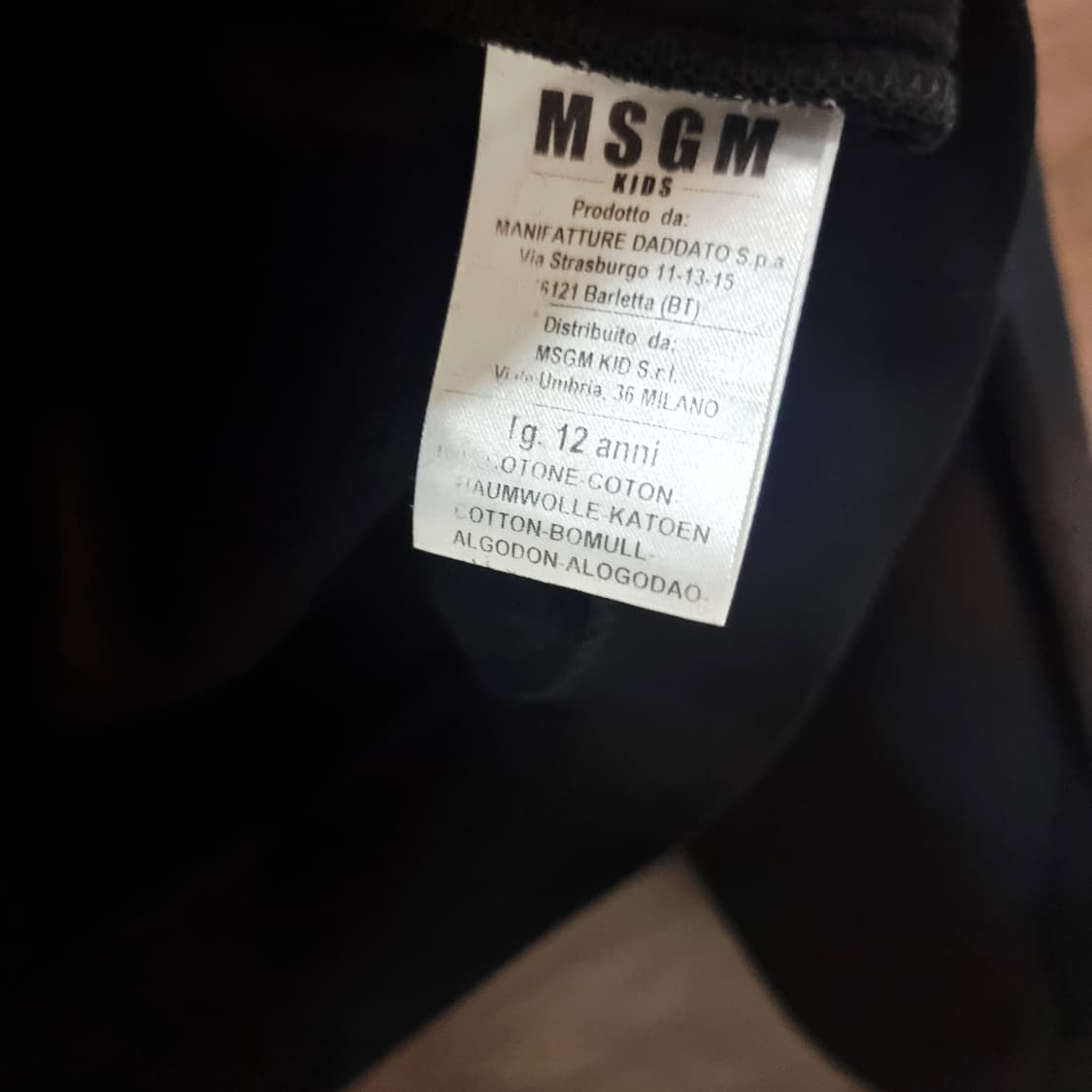 MSGM 스팽글비즈로고 컬러프린팅 안감기모 맨투맨 (44-55) 상태최상 상품이미지4