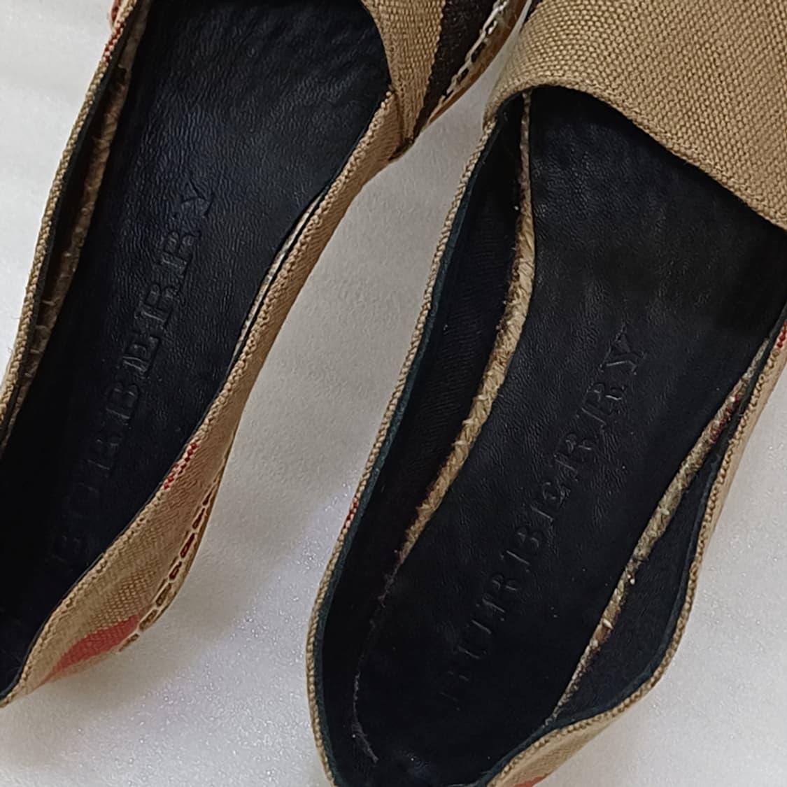 정품 버버리 에스파듀 슬립온 여성 240 체크 단화 플랫 사랑봉봉 상품이미지4