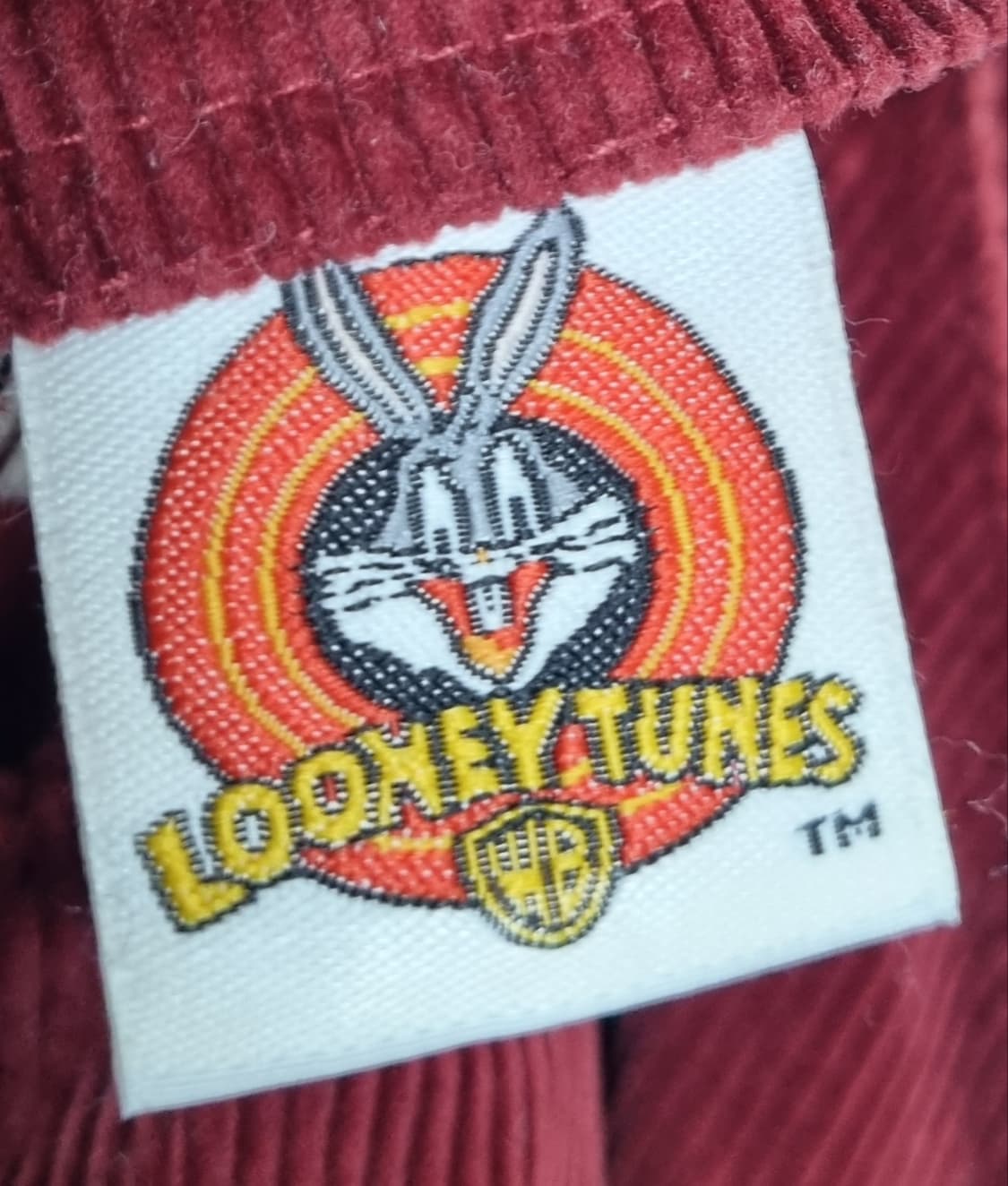 S (55) 루니툰즈 와인컬러 코듀로이 멜빵원피스 상품이미지3