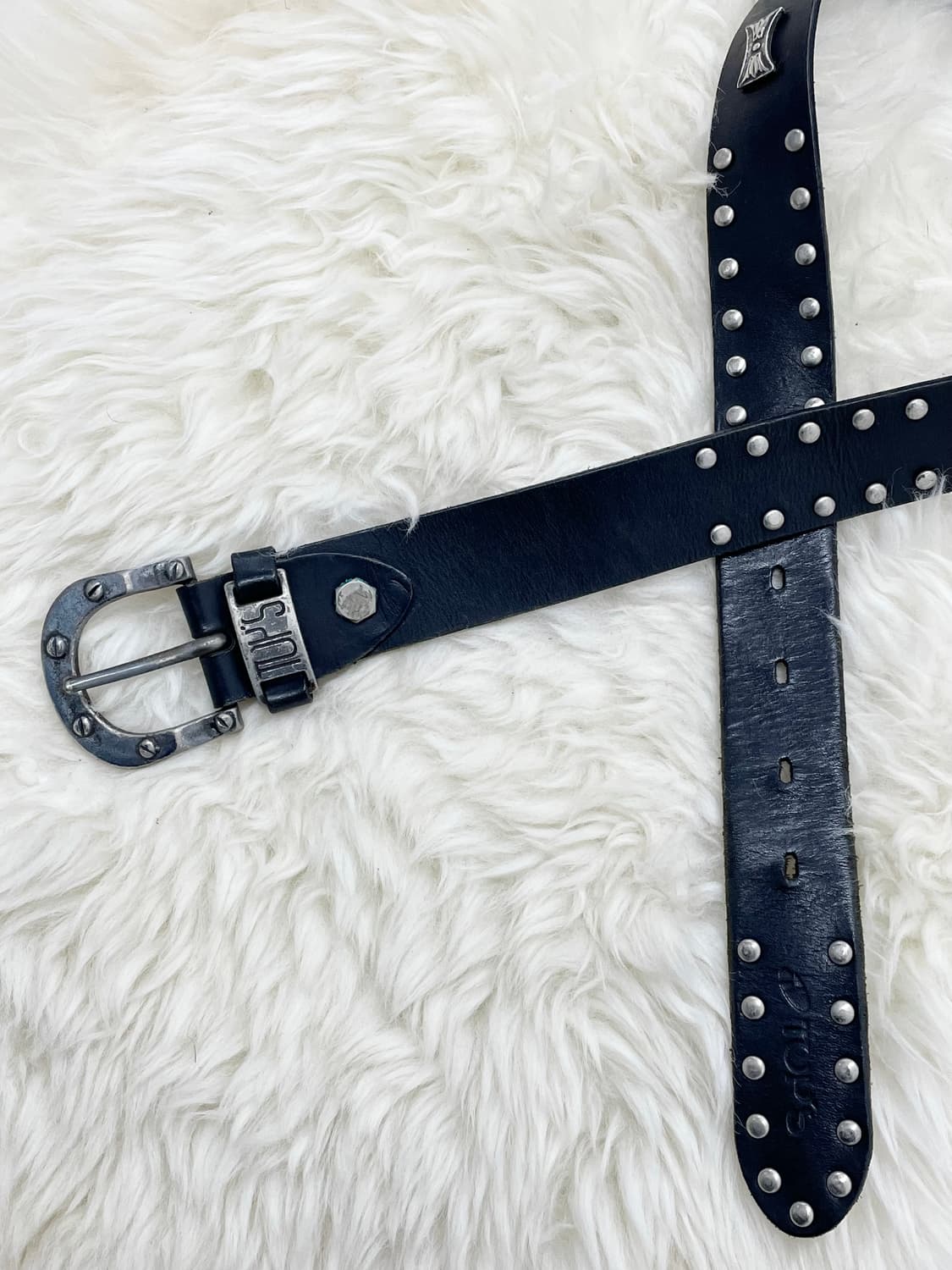 Top's 리얼레더 볼드 스터드 버클 벨트 상품이미지6