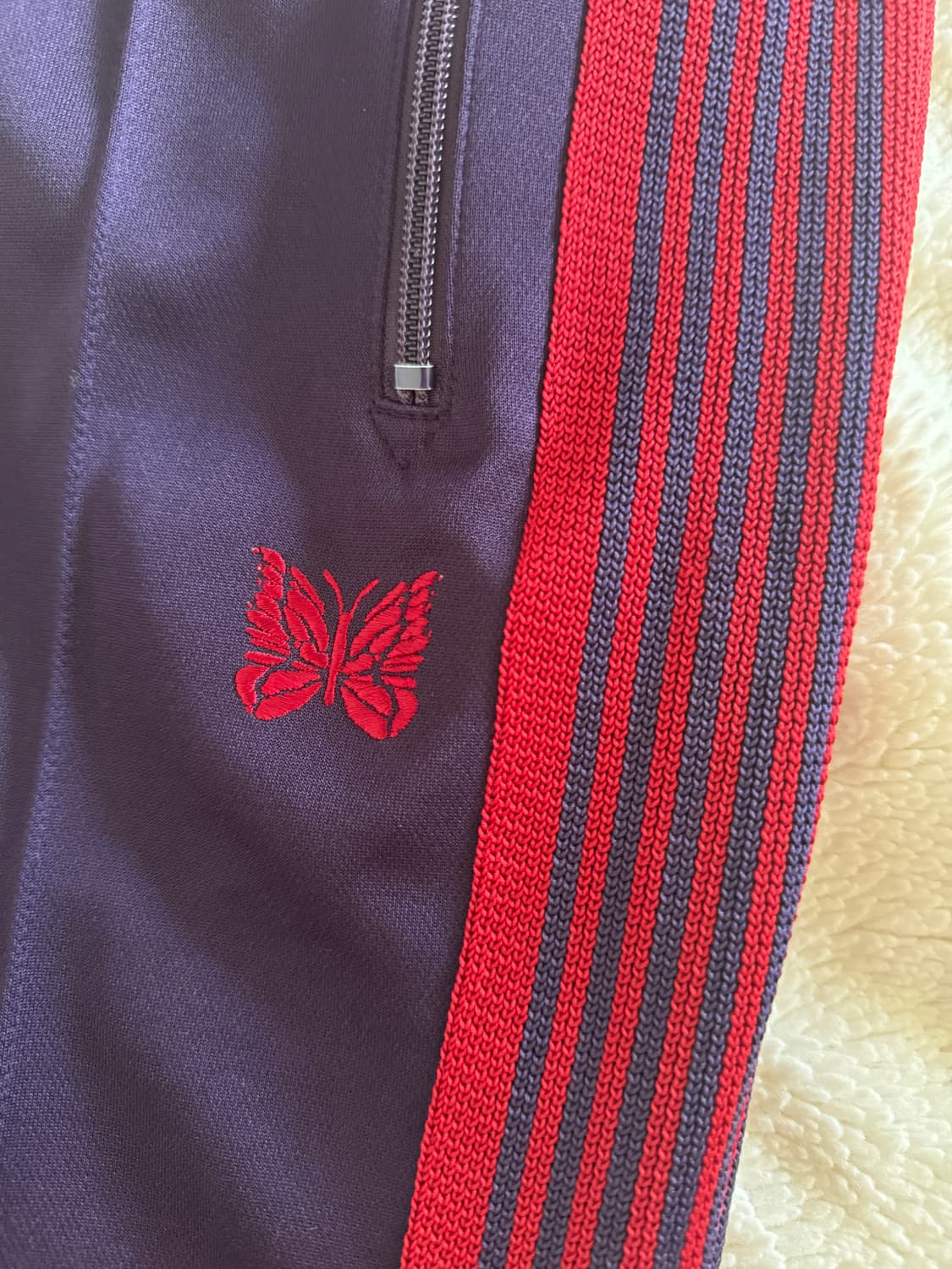 니들스 내로우 트랙팬츠 다크퍼플/레드 S 상품이미지4