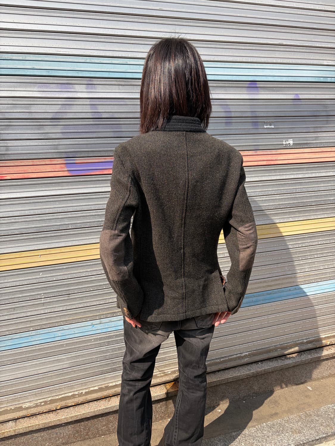 커스텀멜로우 울 숄카라 자켓 상품이미지3