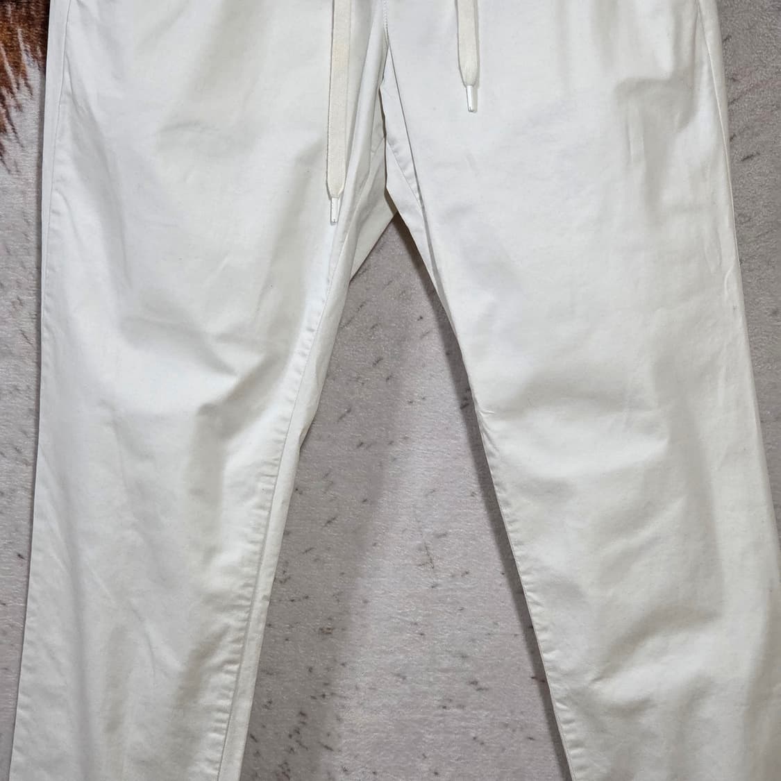 GAP 화이트 밴딩 코튼 팬츠 상품이미지3