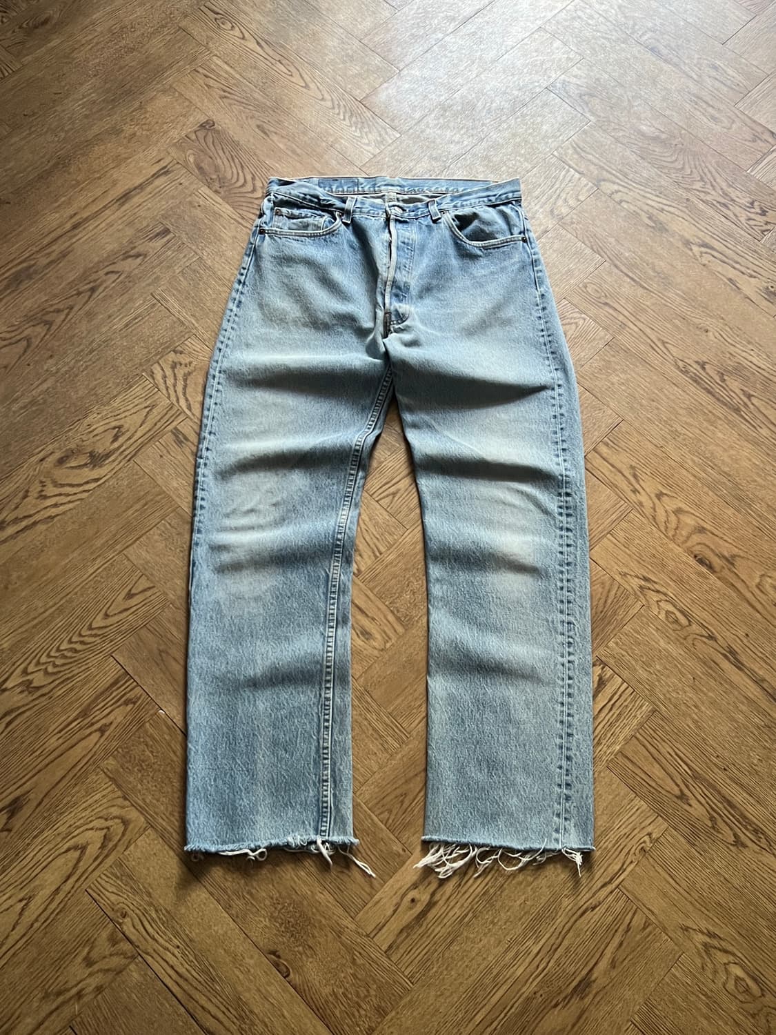 [36]80's 리바이스 501 Made in USA 데님 팬츠 S42 상품이미지2