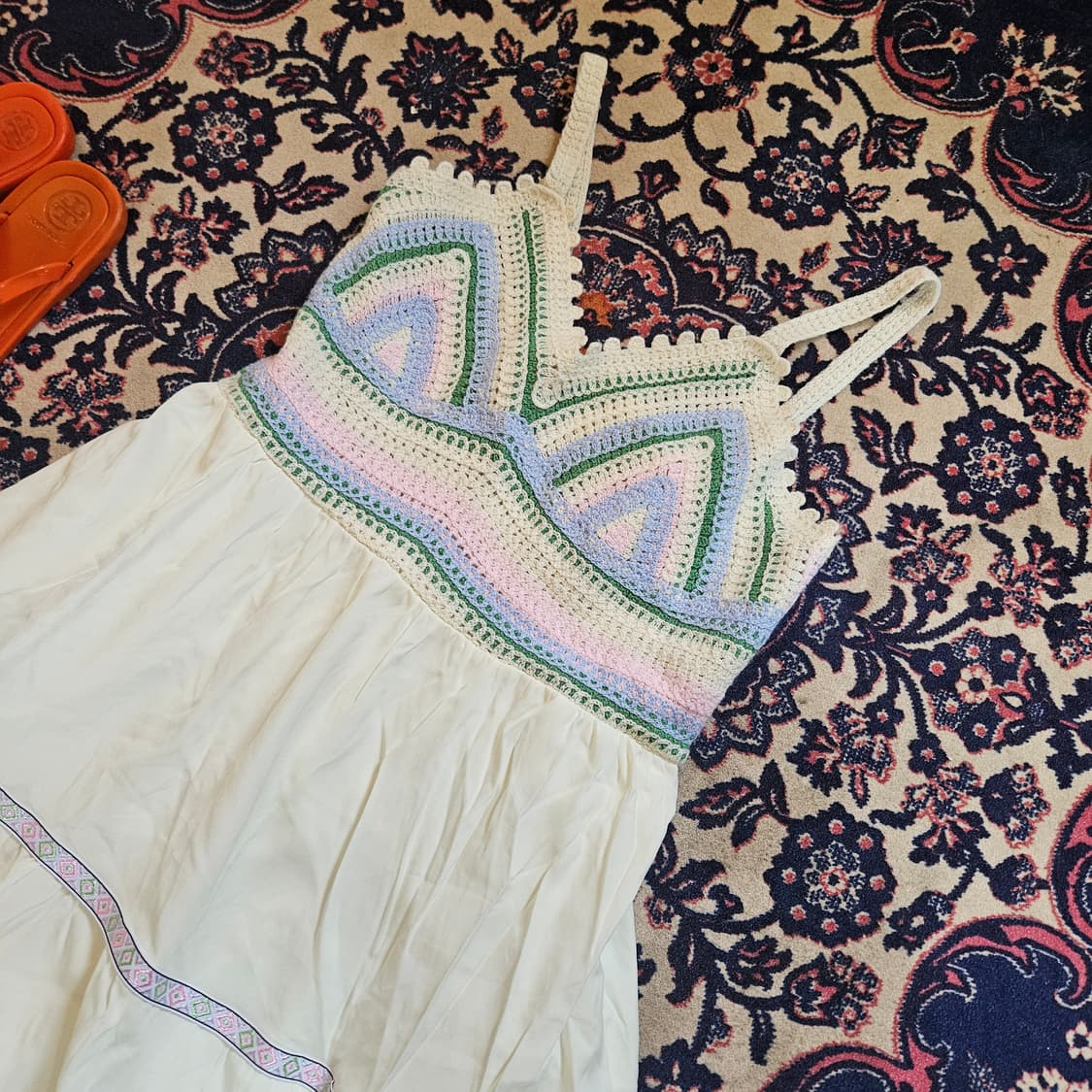 비키니벤더 루시 크로셰 티어드 원피스 Free 상품이미지5