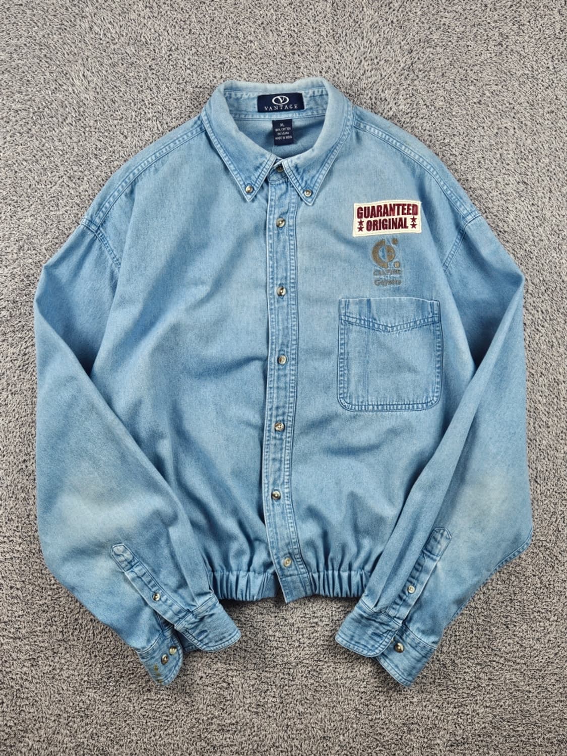 VANTAGE 크롭밴딩 커스텀 데님 셔츠 ( XL ) / 11635 상품이미지2