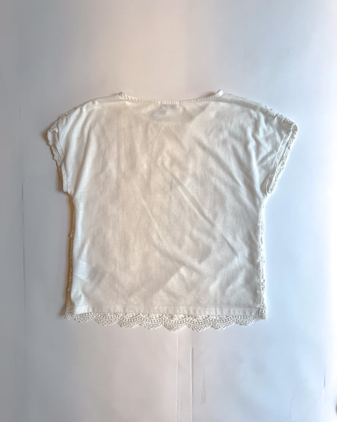 Floral Lace Overlay Top 상품이미지2