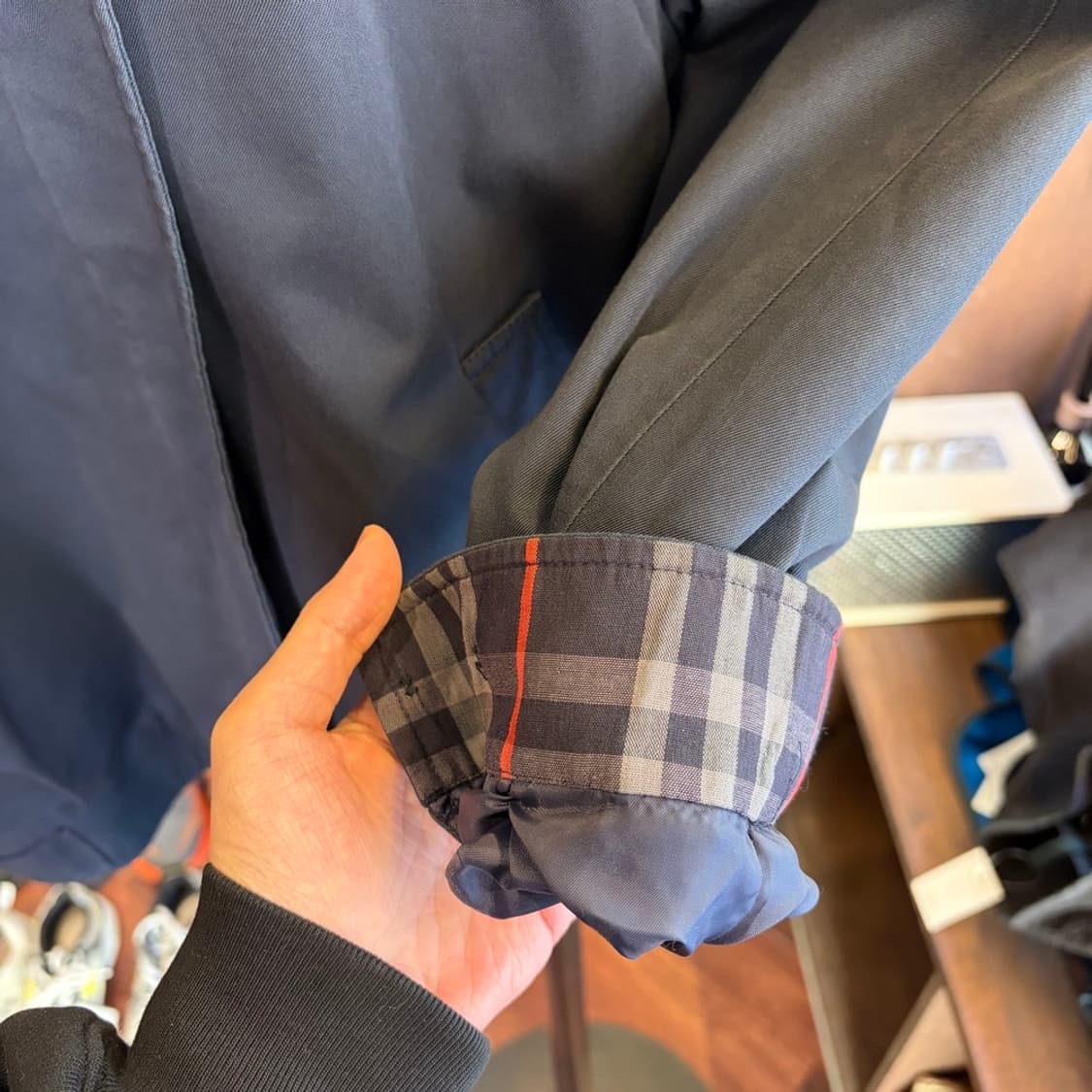 15936 - 버버리 네이비 블루종 자켓 상품이미지5