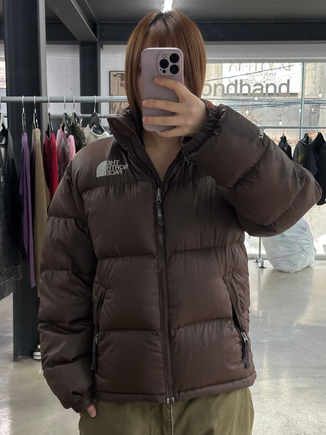 노스페이스 90s 눕시 패딩 초콜렛 상품이미지1