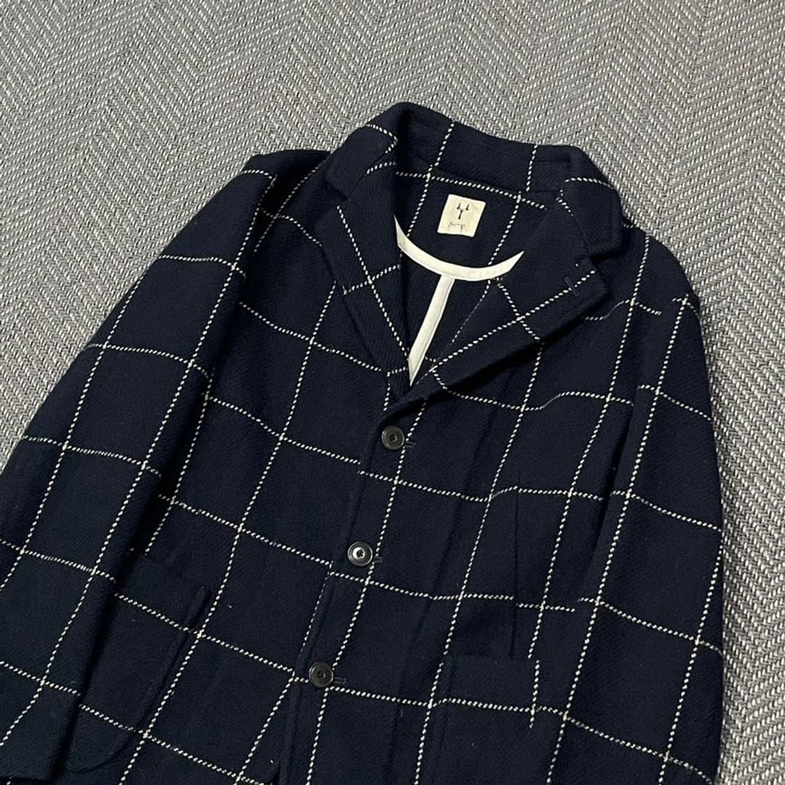 SCYE 싱글버튼 체크 블레이저 v0160 상품이미지3