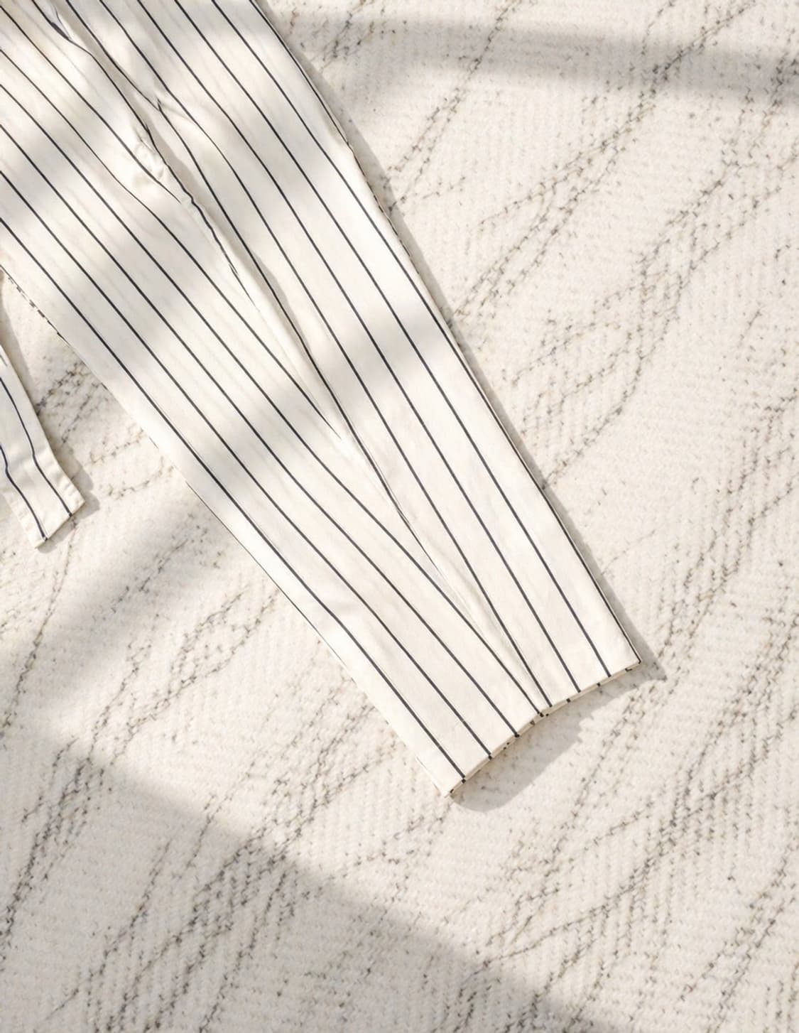 타임 포스트모던 스트라이프 테이퍼드 팬츠 / 여름용 / 하이웨스트 상품이미지7