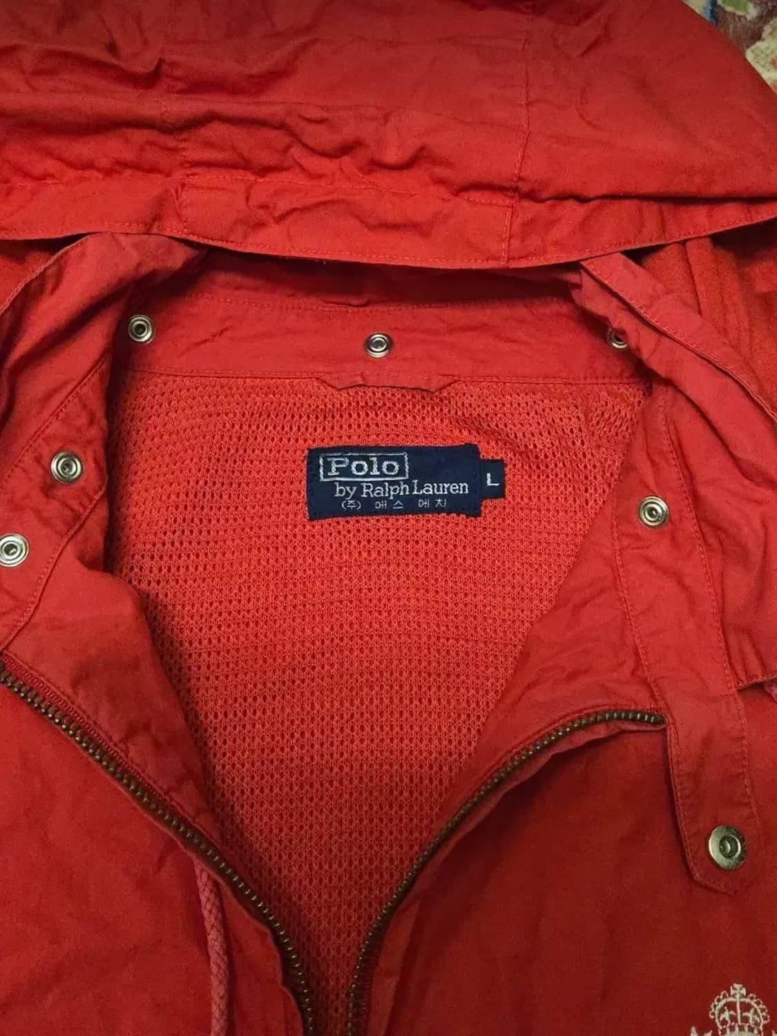 [L공용]90s 에스에이치 폴로 랄프로렌 킹엠블럼 후드 바람막이 상품이미지6