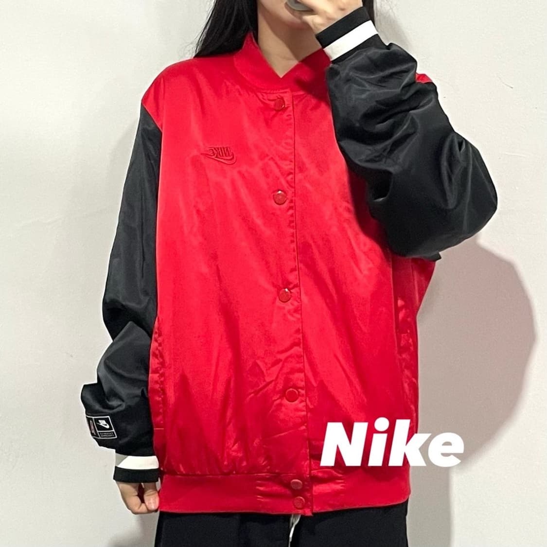 나이키 올드스쿨 빅로고 바시티 자켓 상품이미지1