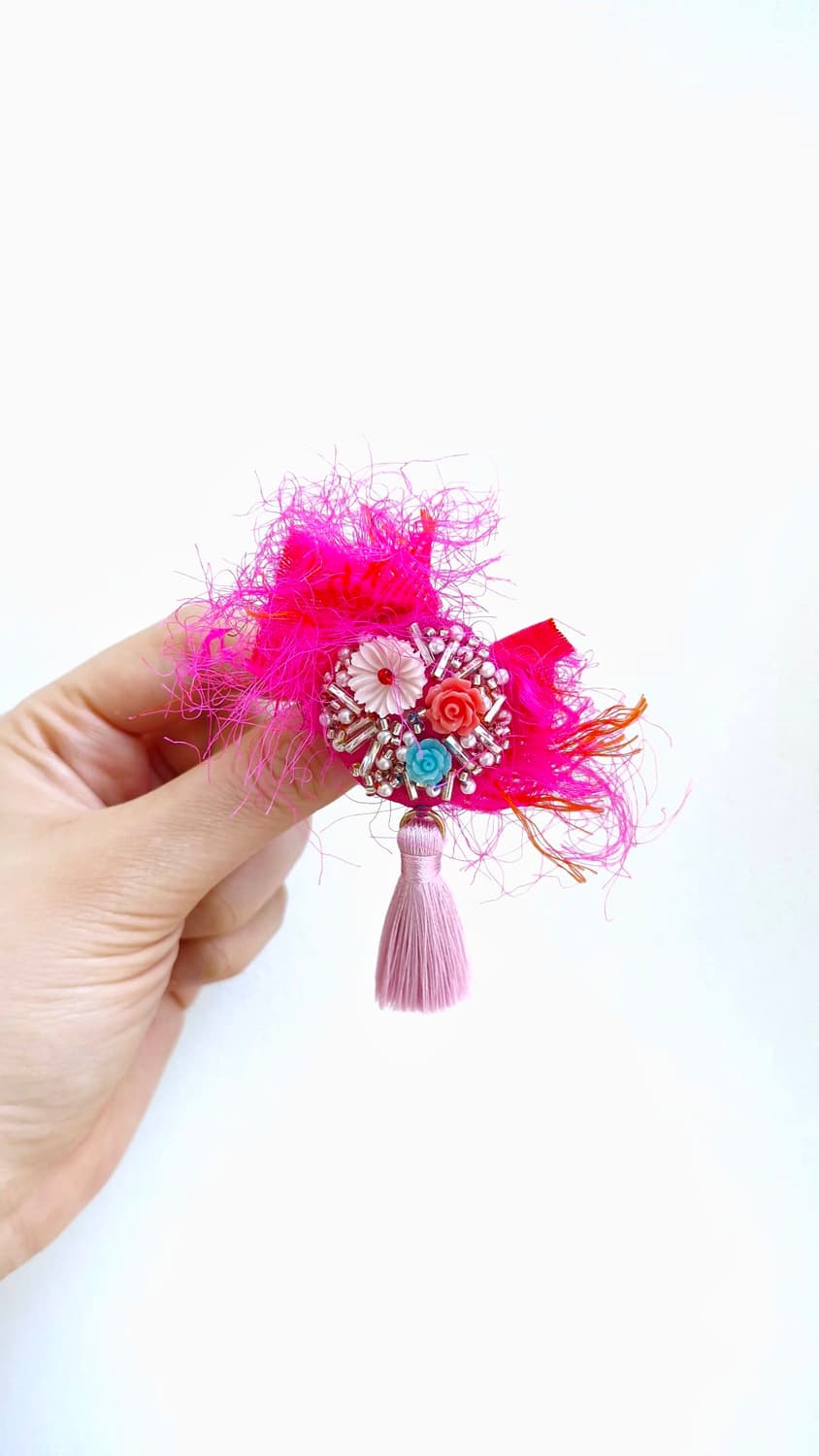 [브로치] mother of pearl MAGENTA brooch 상품이미지2