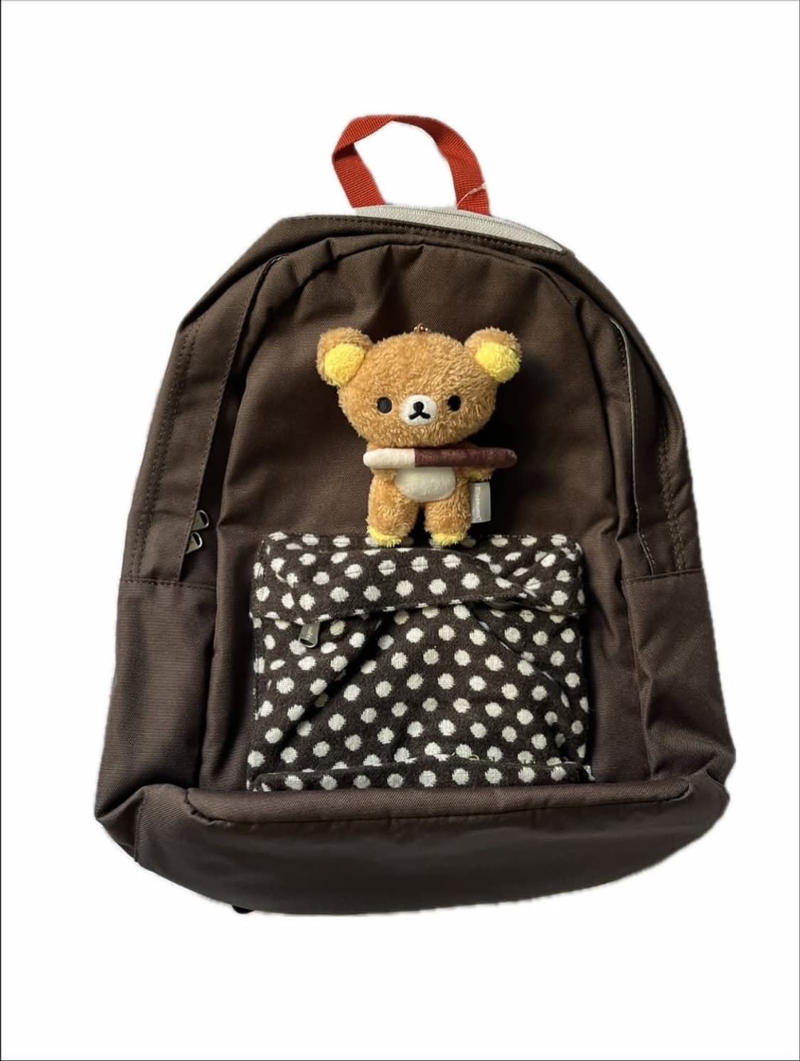 컬럼비아 브라운 도트 포인트 백팩🧸 상품이미지1