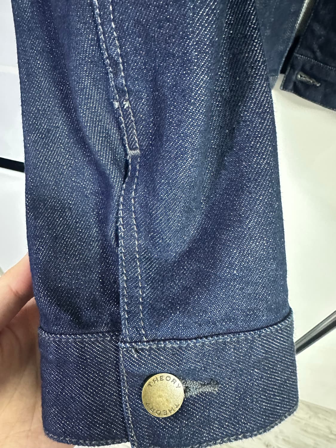 띠어리 인디고 데님자켓 L 상품이미지3