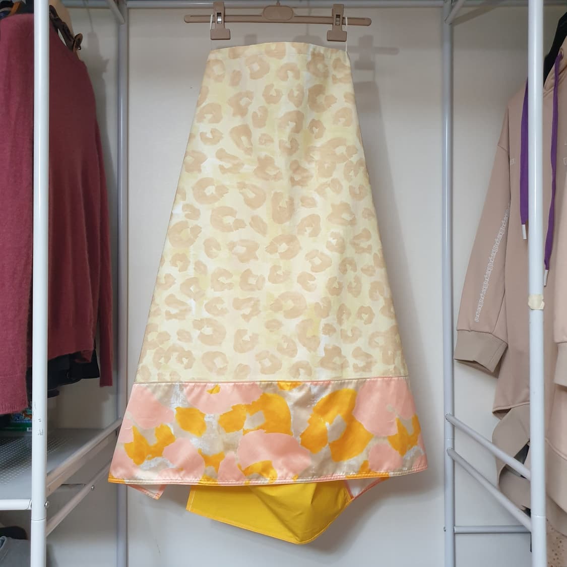 (매장판)MARNI 마르니 멀티패턴블록 셔링 엑센트 롱 스커트 S 상품이미지4