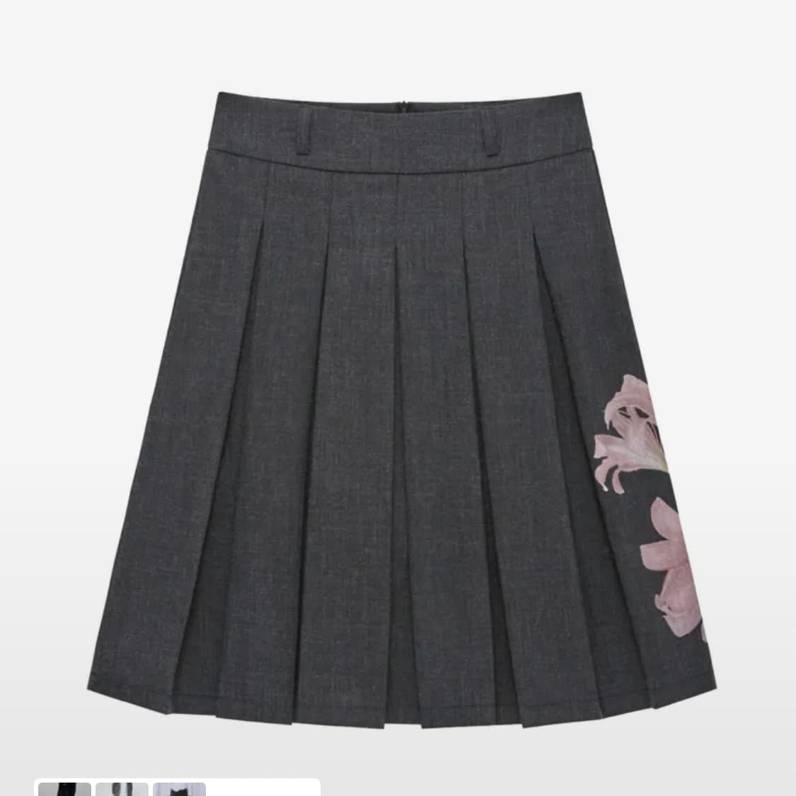 사상화 그래픽 미디 스커트 상품이미지1