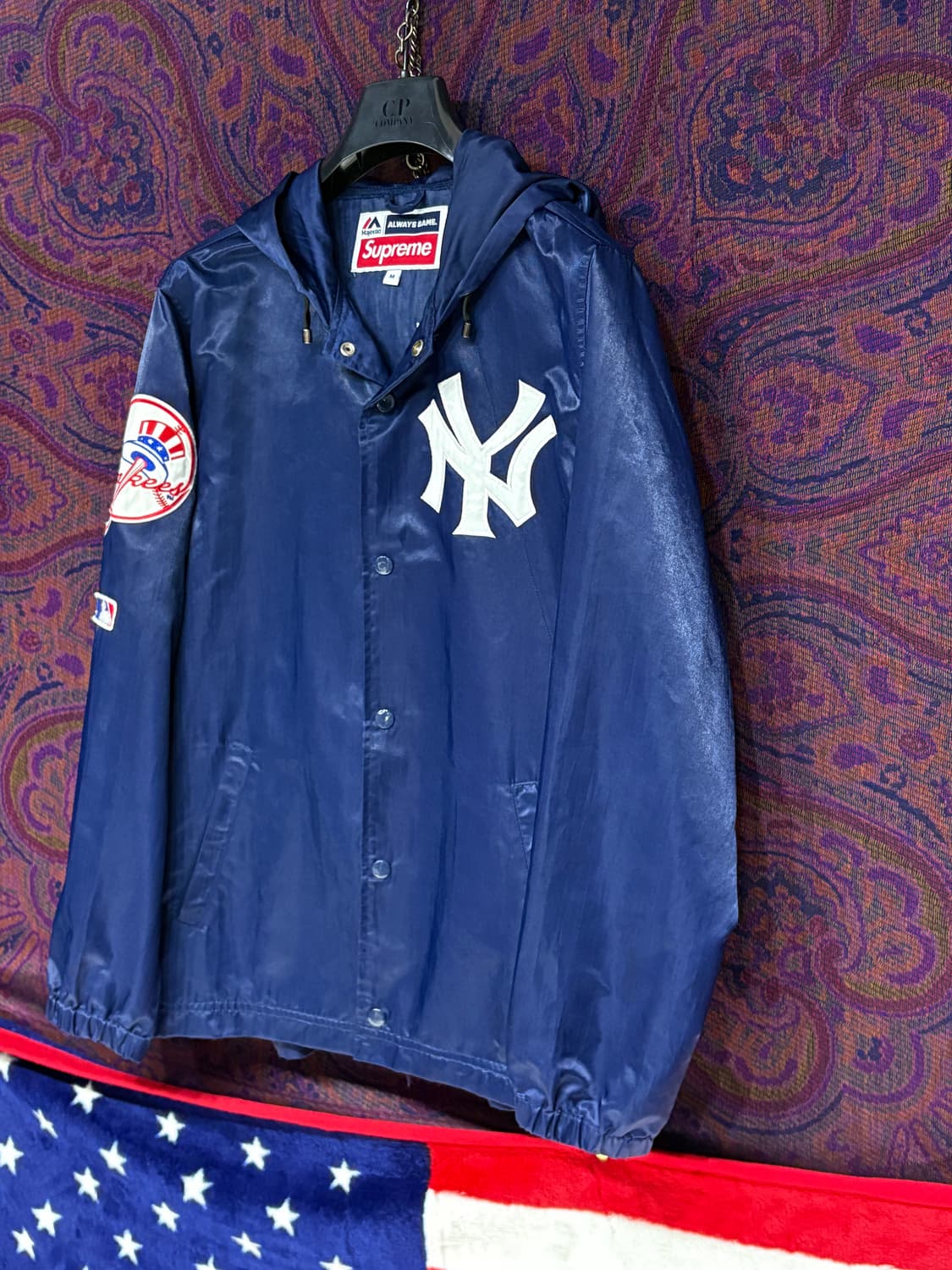 Supreme x n.y Yankees 후드 자켓 상품이미지2