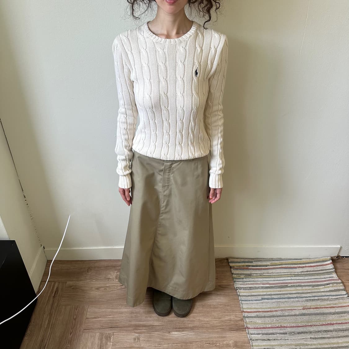 폴로랄프로렌 크림 케이블 스웨터 상품이미지1