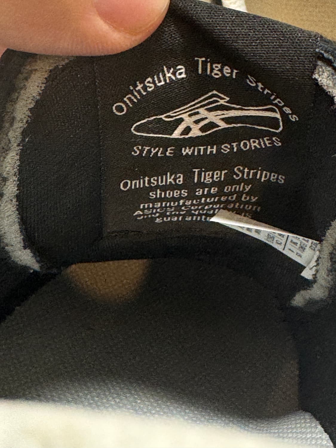 오니츠카 타이거 토쿠텐 블랙화이트 225 상품이미지6