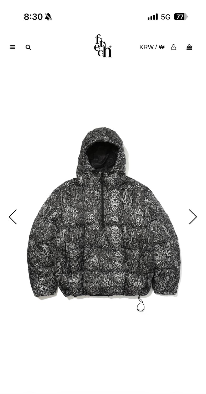 페치선데이 구스다운 경량 상품이미지1