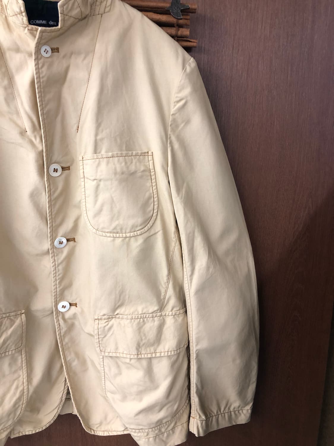 Comme des garcons homme 스탠드 카라 블레이저 S 상품이미지3