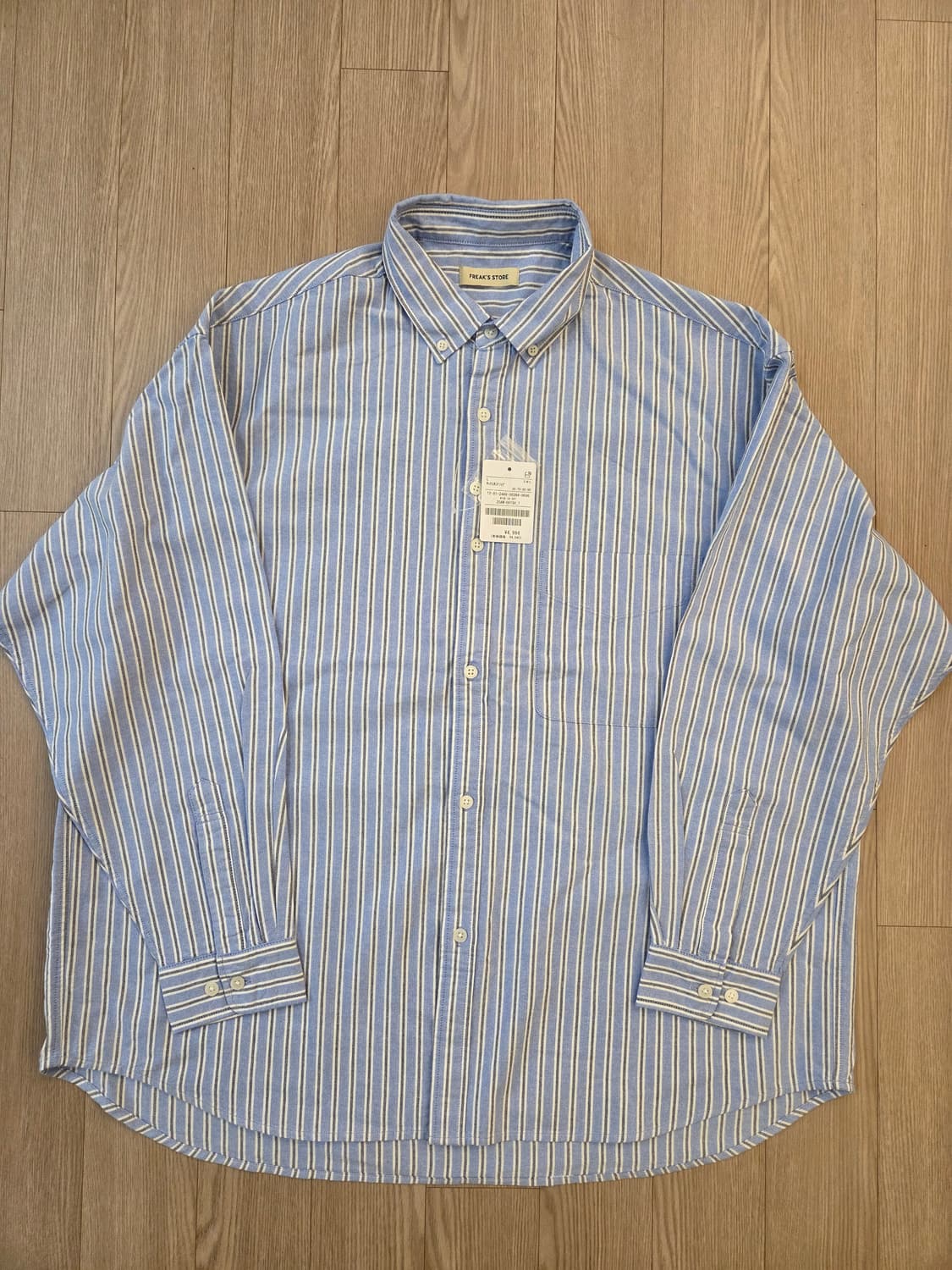 프릭스스토어 오버사이즈 버튼다운 옥스포드 L사이즈 새상품 상품이미지3