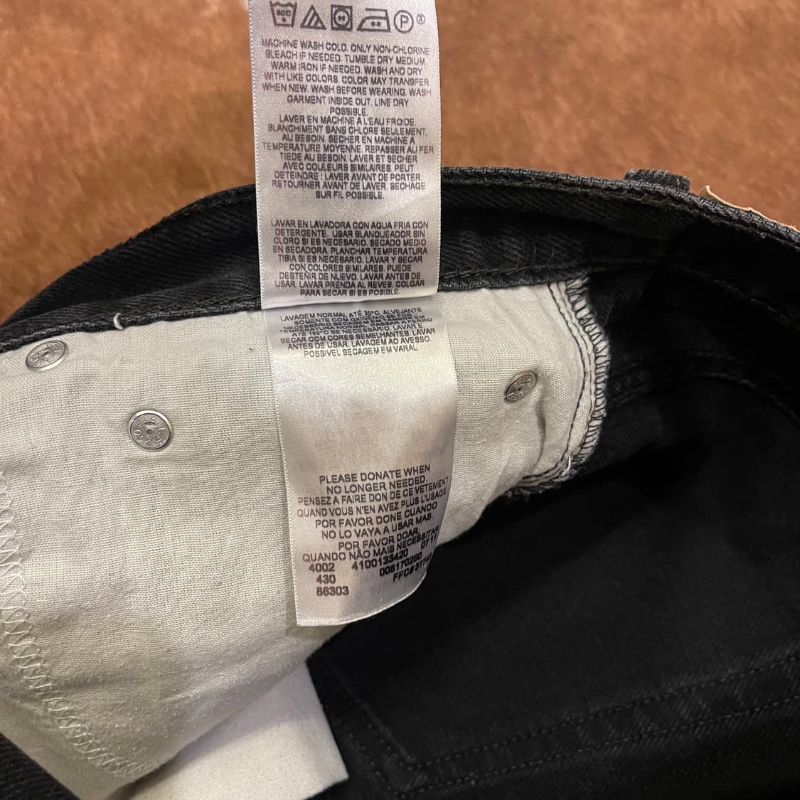 00's 리바이스 517 블랙 부츠컷  W34L30 상품이미지9