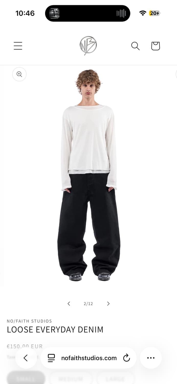 no faith studio loose everyday denim 상품이미지2