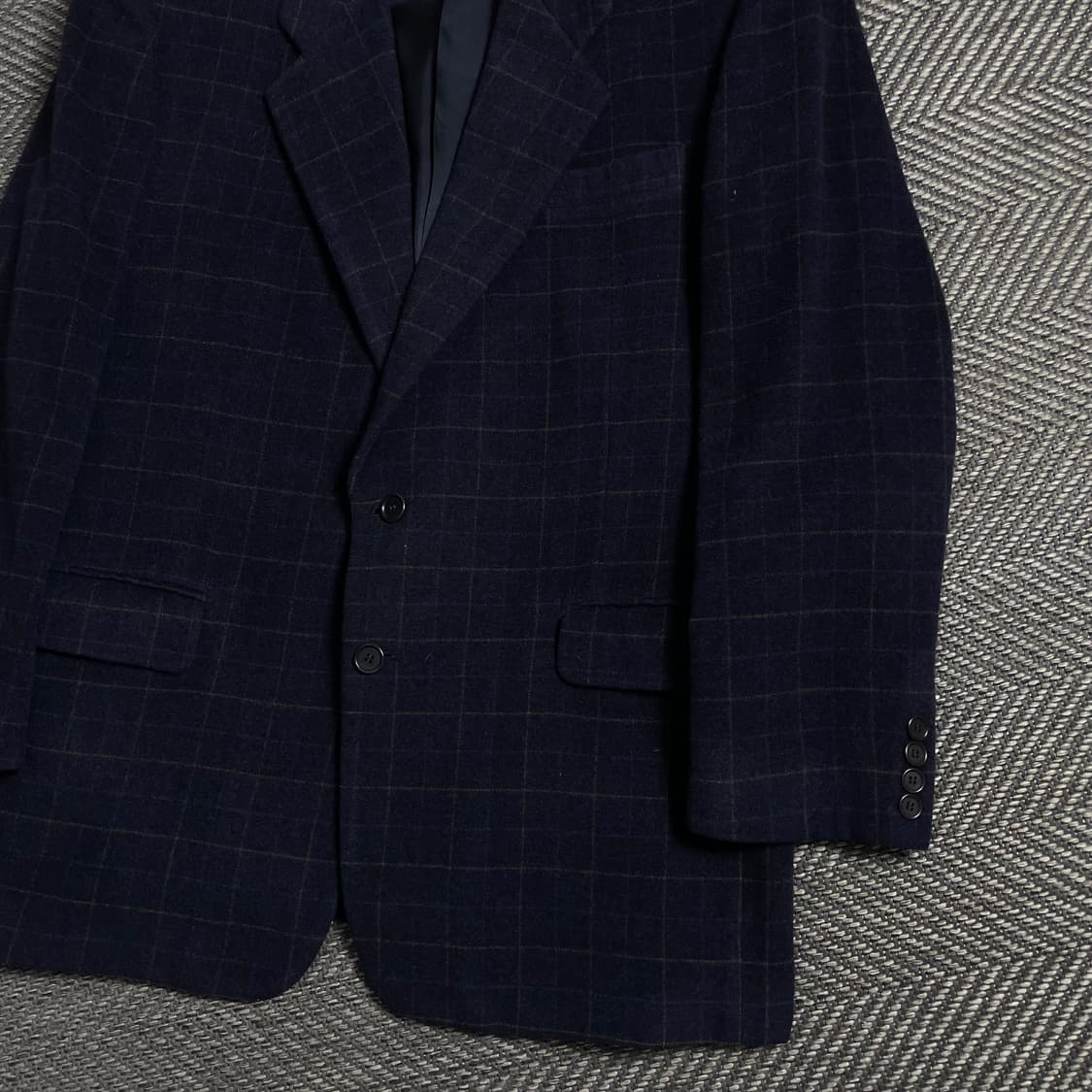 00s 입생로랑 아카이브 체크 패턴 캐시미어 혼방 블레이져o 4950 상품이미지2