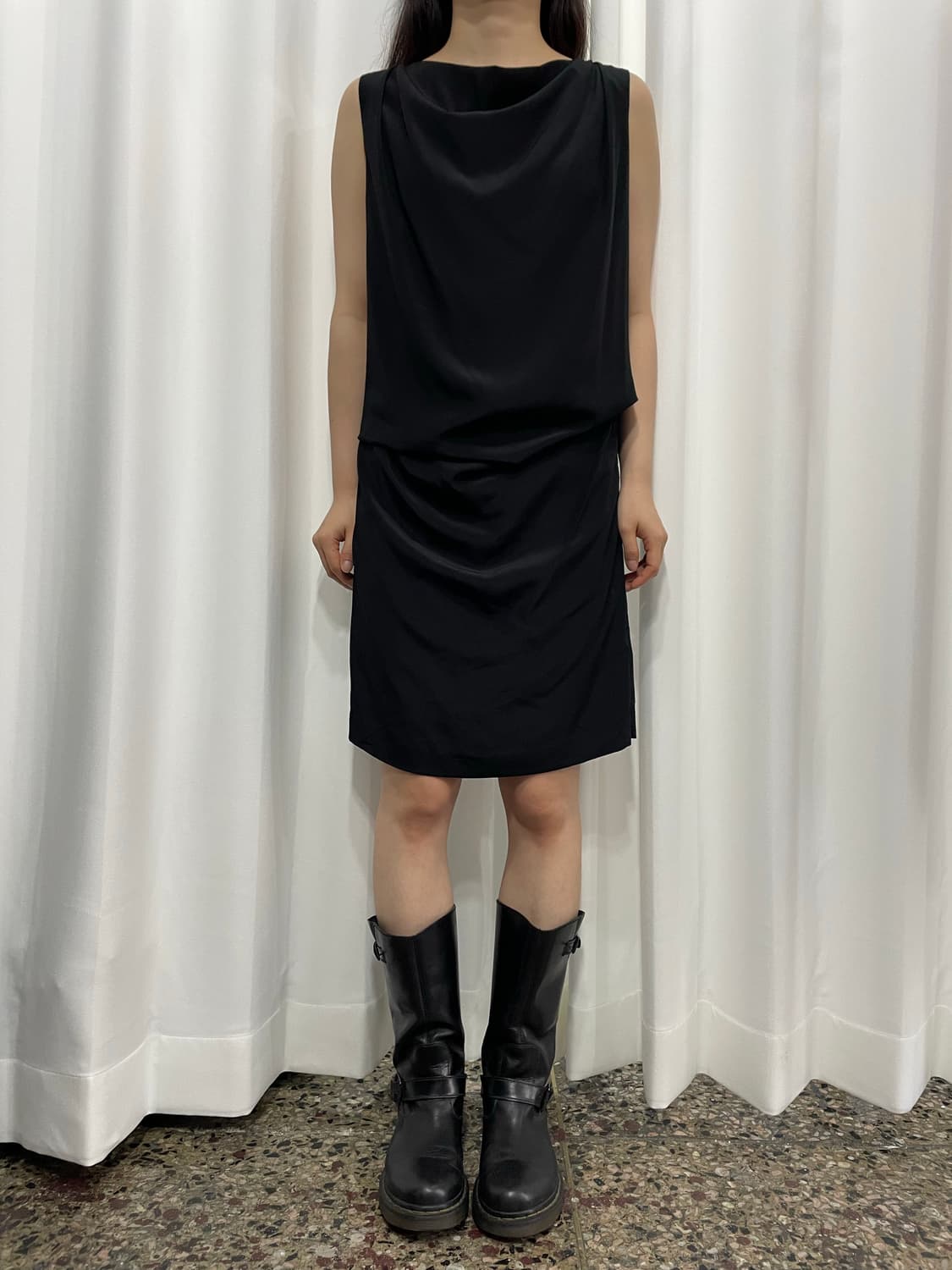 rope drape dress  상품이미지5