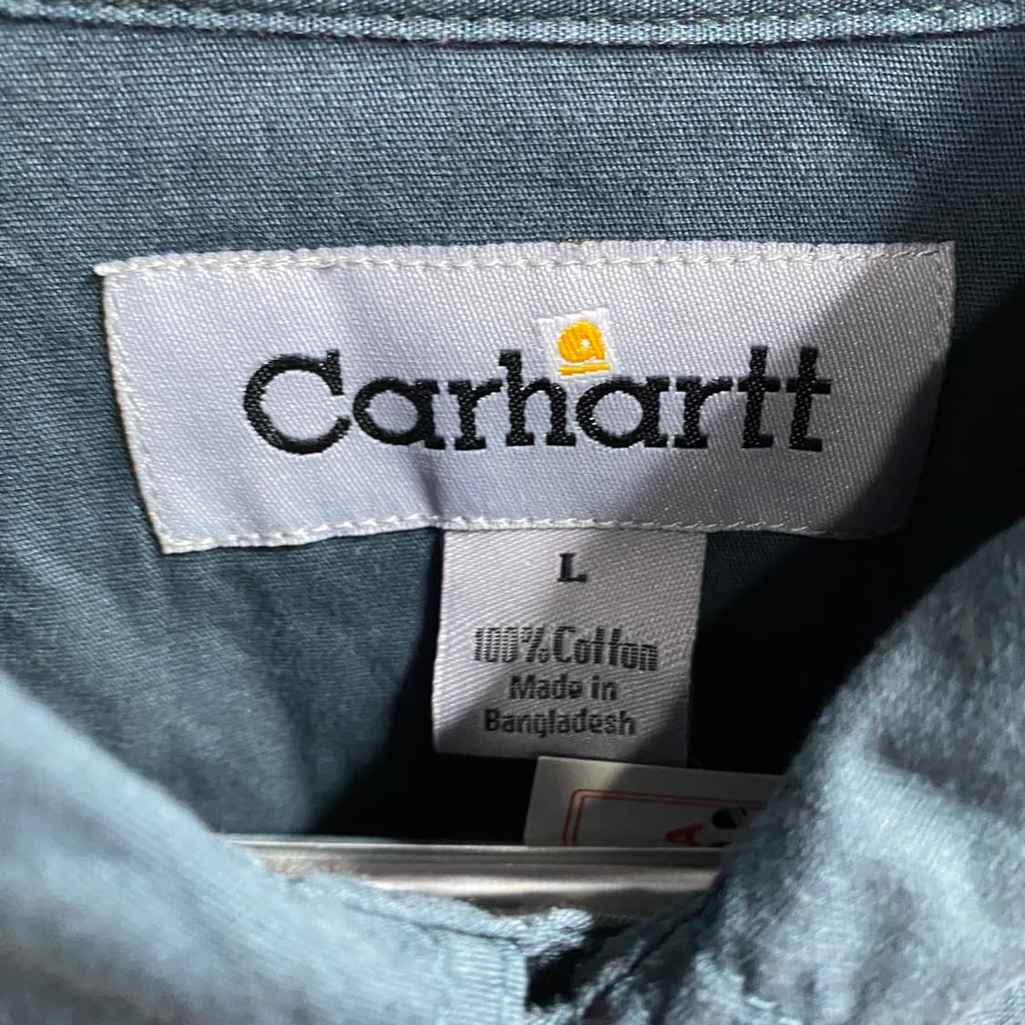 칼하트 포켓로고 딥그린 워크 셔츠 B3737 상품이미지4