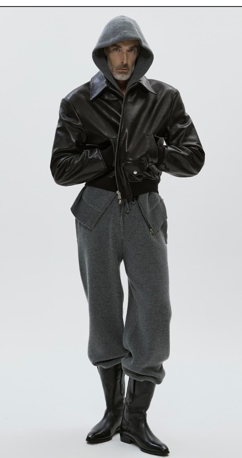 세비지 / 싱글 레더 블루종 / M 상품이미지3