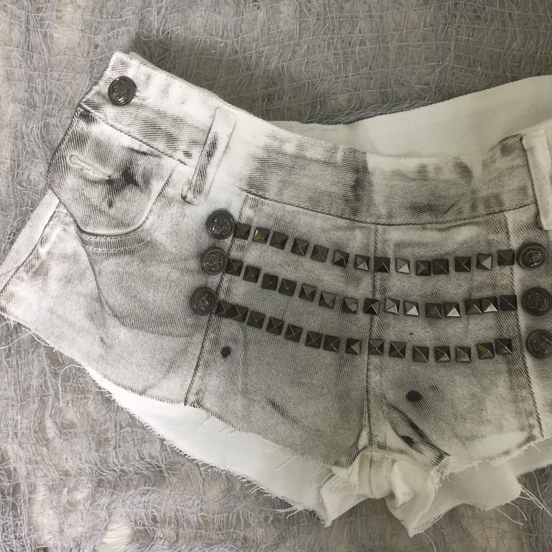 Grunge y2k stud detail shot pants 상품이미지8
