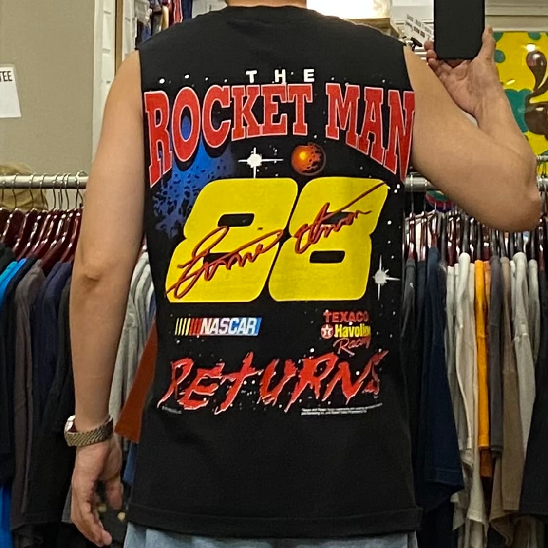 90s Made in usa 나스카레이싱 민소매 나시티 상품이미지2