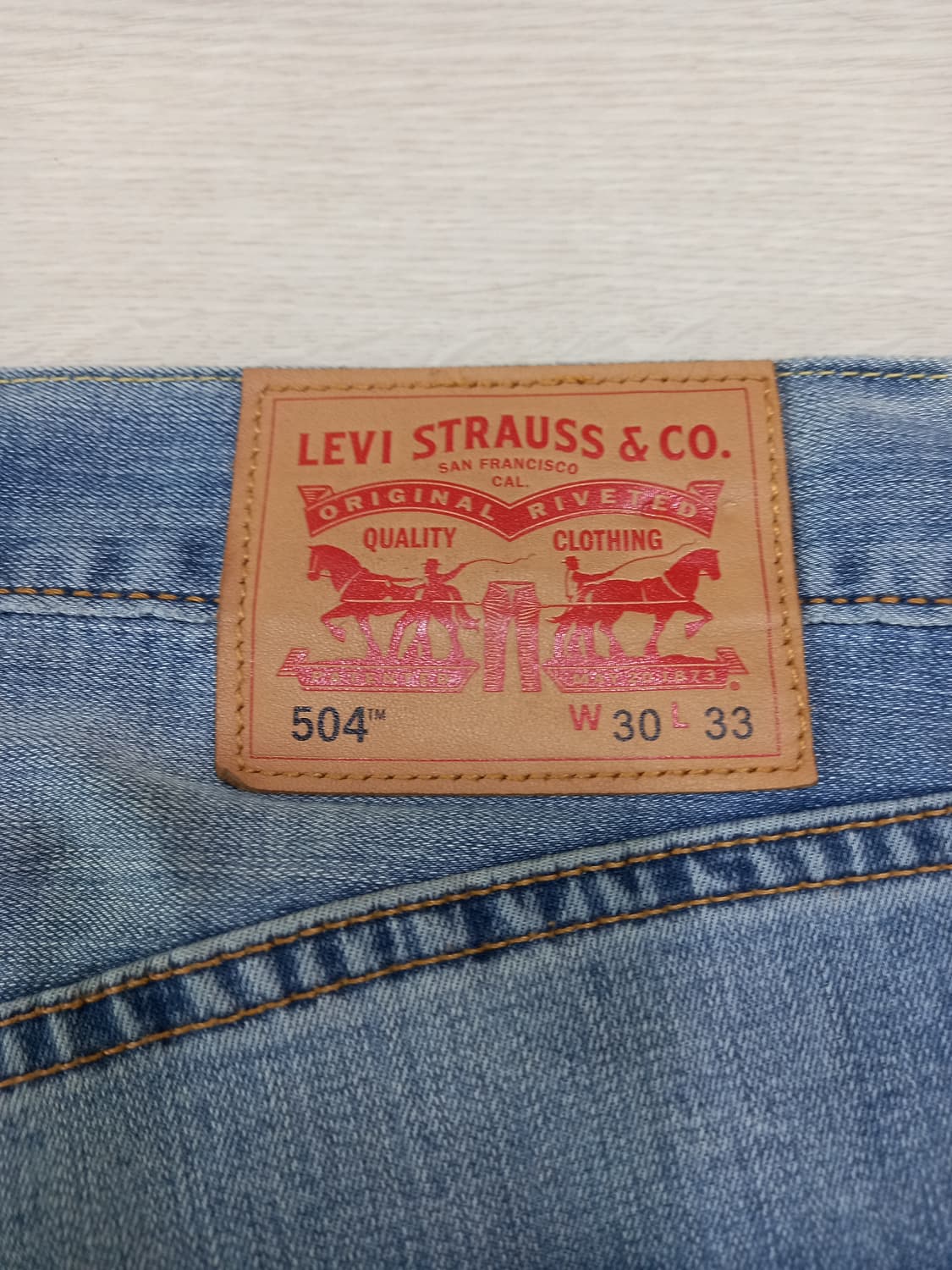 31 리바이스504 워싱 스판 일자진 31-488 상품이미지5