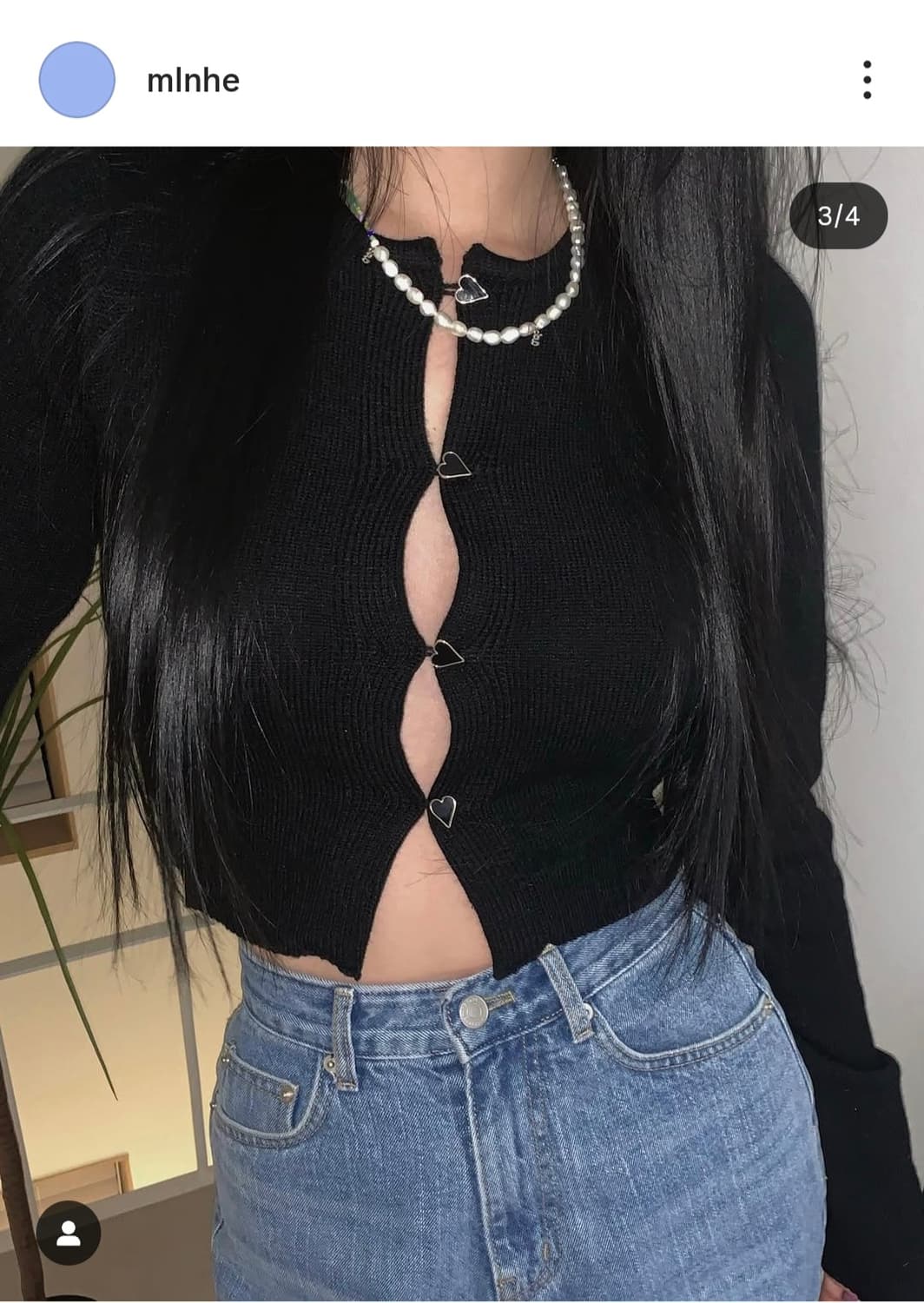 페일제이드 하트 니트가디건 상품이미지1