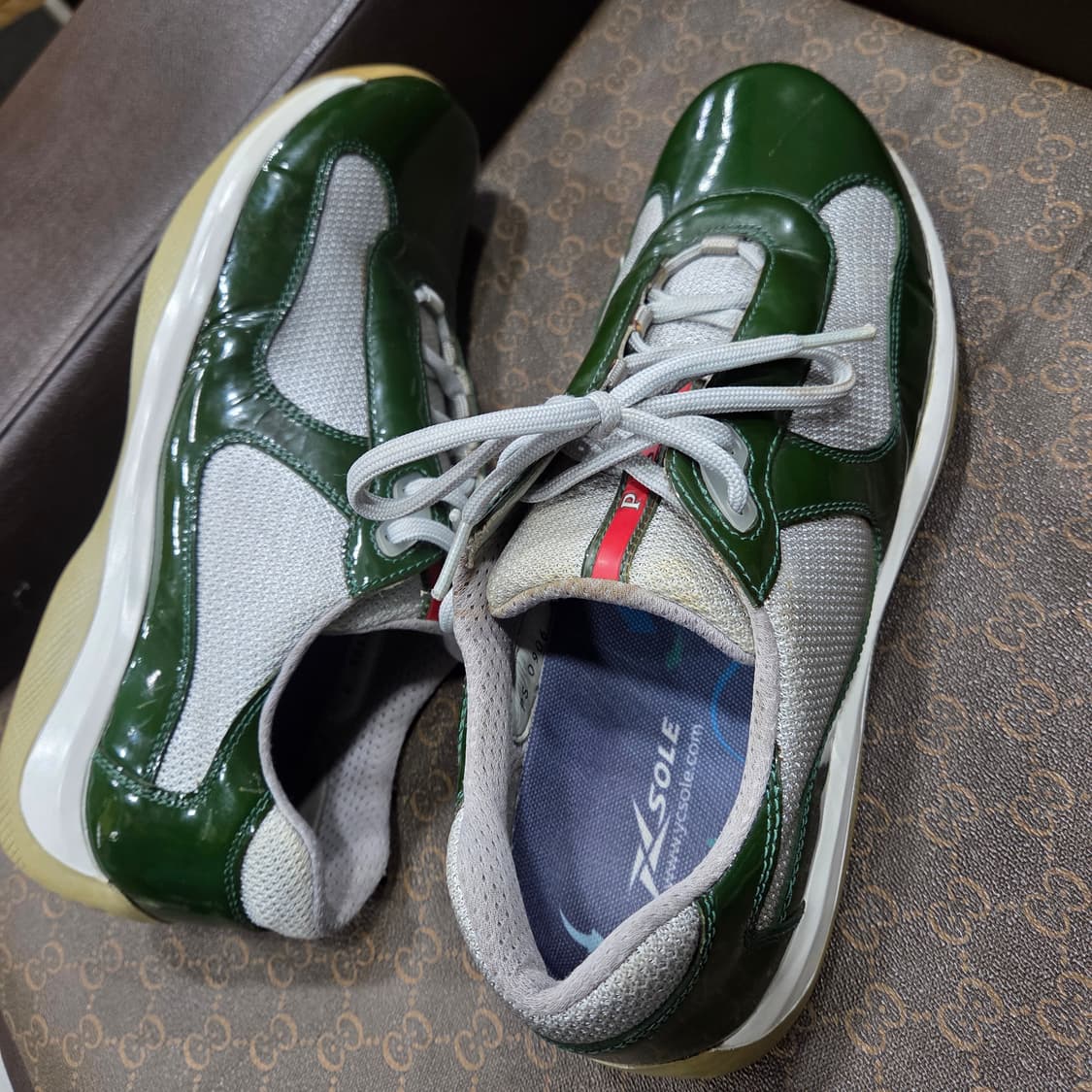 프라다 아메리카컵 그린 스니커즈 상품이미지5