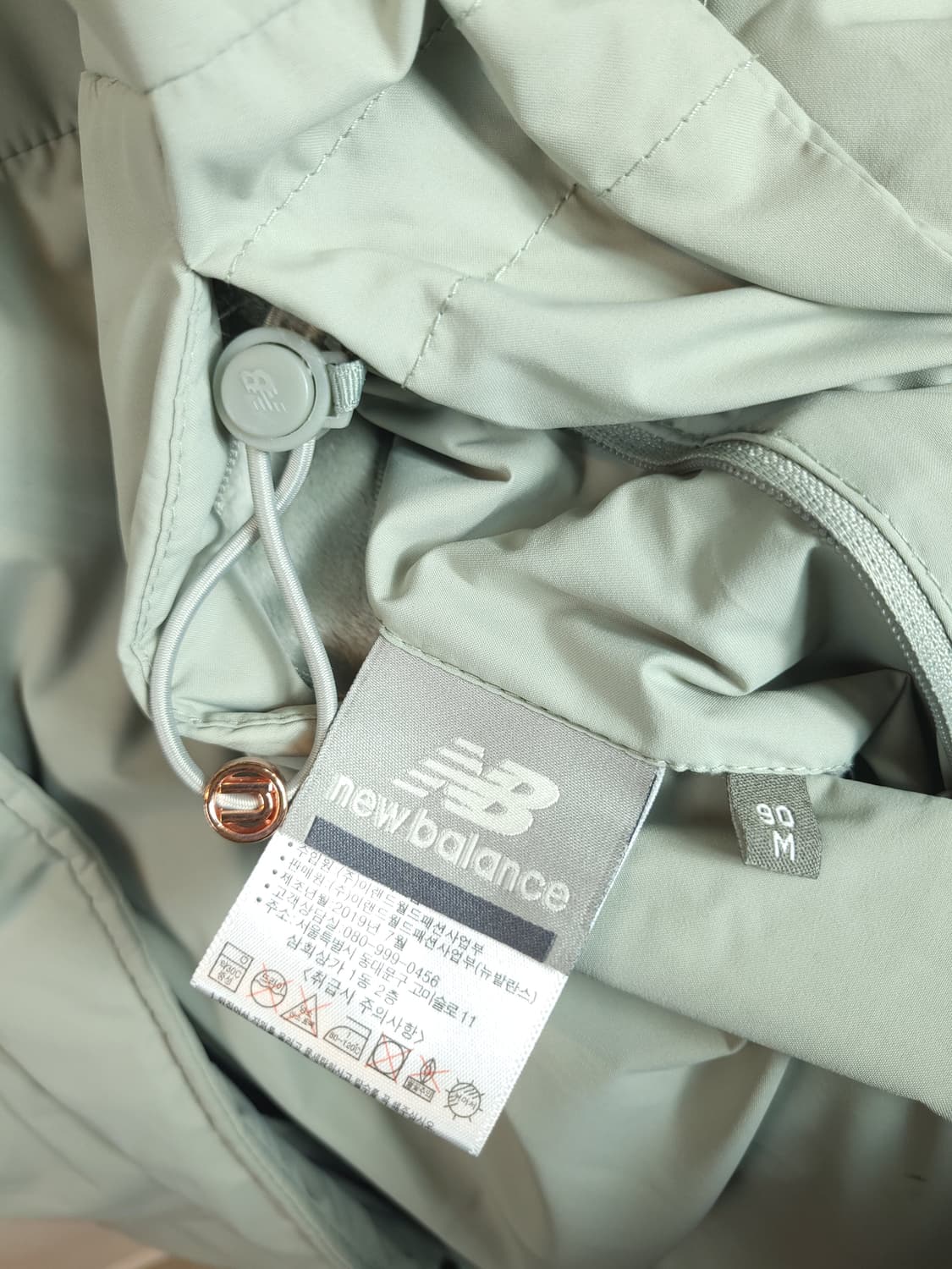 뉴발란스 여성 리버시블 구스롱패딩 90(M) 민트/블랙 상품이미지6