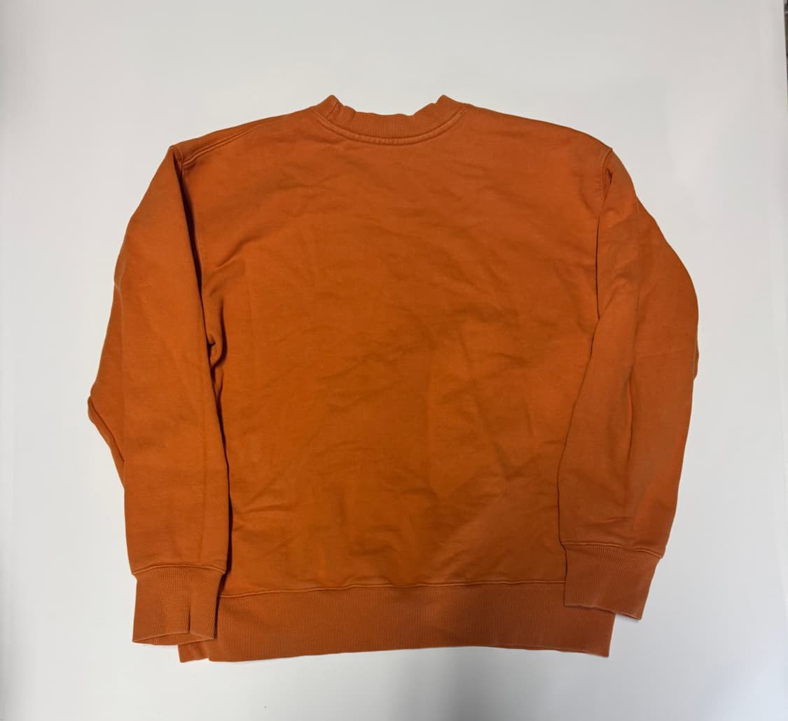 유니폼브릿지 1960 스펠로고 오버핏 맨투맨 XL 오렌지 상품이미지2