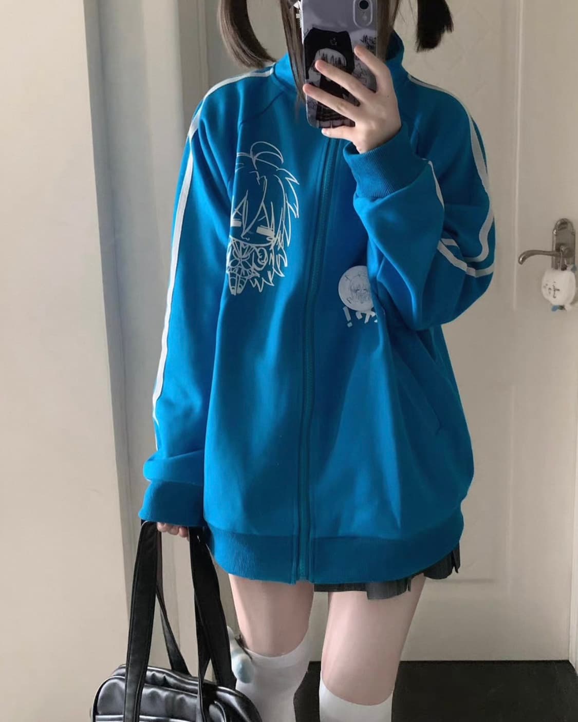 서브컬쳐 아노깔 져지 집업 블루 일본 빈티지  상품이미지2