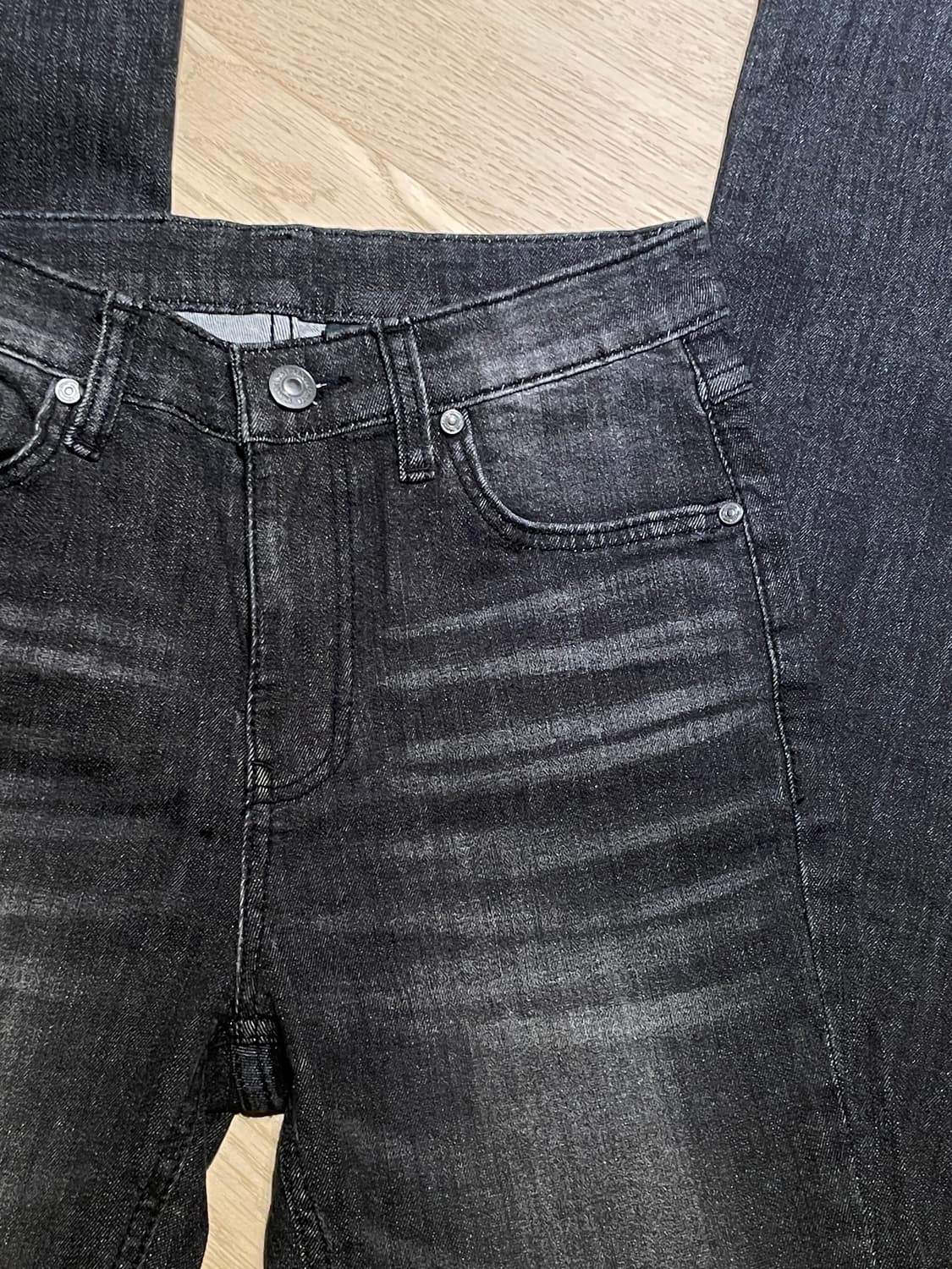 쓰리타임즈 5501 부츠컷 블랙진 사이즈 S 상품이미지9